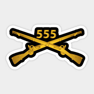 555th Infantry Regiment Branch wo Txt X 300 Sticker